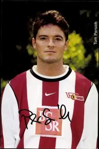 Autogrammkarte Fußballer Tom Persich, 1. FC Union Berlin, Autogramm