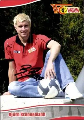 Autogrammkarte Fußballer Björn Brunnemann, 1. FC Union Berlin, Autogramm