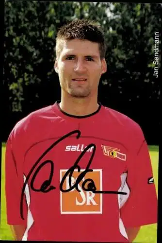 Autogrammkarte Fußballer Jan Sandmann, 1. FC Union Berlin, Autogramm