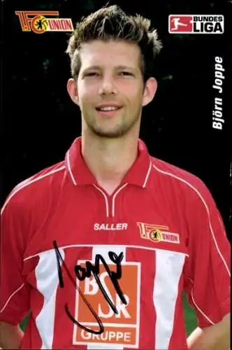 Autogrammkarte Fußballer Björn Joppe, 1. FC Union Berlin, Autogramm
