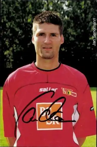 Autogrammkarte Fußballer Jan Sandmann, 1. FC Union Berlin, Autogramm