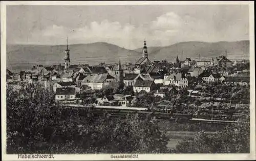 Ak Bystrzyca Kłodzka Habelschwerdt Schlesien, Gesamtansicht