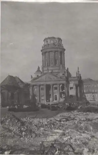 Original Foto Berlin-Mitte, Gendarmenmarkt, Französischer Dom, um 1946