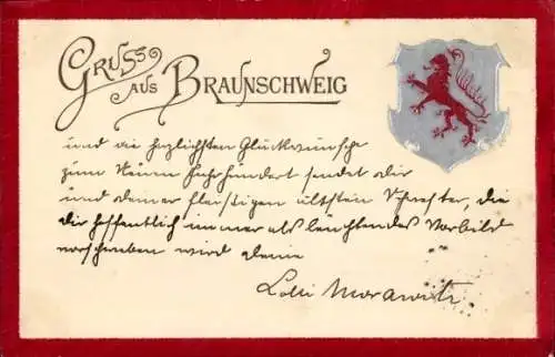 Wappen Ak Braunschweig in Niedersachsen, Stadtwappen