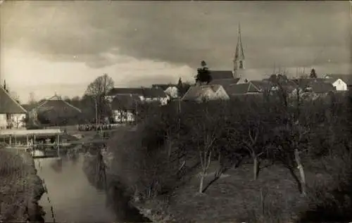 Foto Ak Heimsbrunn Elsass Haut Rhin, Gesamtansicht