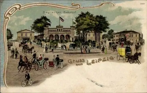 Ak Leipzig, Bayerischer Bahnhof