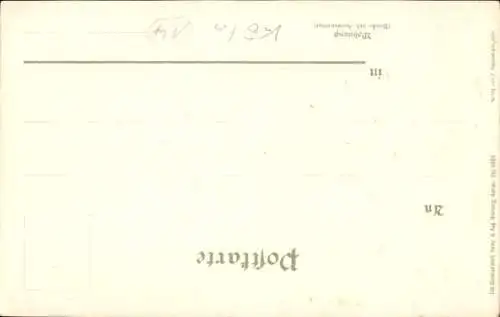 Präge Wappen Litho Köln am Rhein, Alaaf Colonia, Karneval