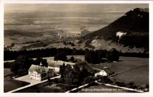 Ak Lenningen Baden Württemberg, Fliegeraufnahme, Diepoldsburg, Breitenstein