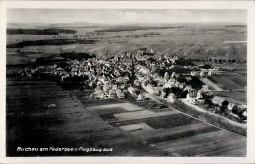 Ak Bad Buchau am Federsee Oberschwaben, Fliegeraufnahme