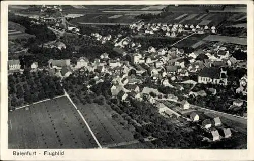 Ak Baienfurt in Oberschwaben Württemberg, Fliegeraufnahme