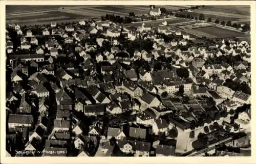 Ak Bad Saulgau in Oberschwaben, Fliegeraufnahme