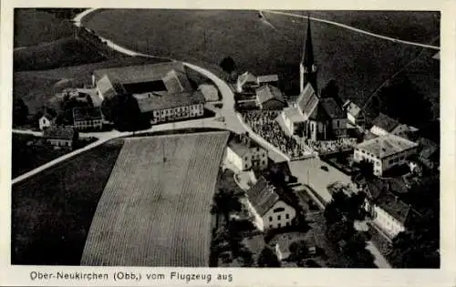 Ak Oberneukirchen in Oberbayerrn, Fliegeraufnahme