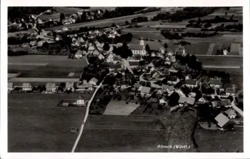 Ak Aitrach in Württemberg, Fliegeraufnahme
