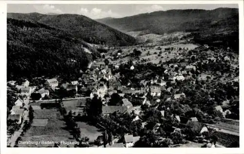 Ak Diersburg Hohberg Baden, Fliegeraufnahme