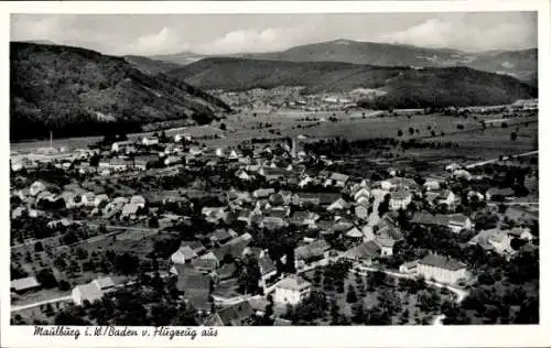 Ak Maulburg im Wiesental Südschwarzwald, Fliegeraufnahme