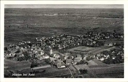 Ak Marlen Kehl am Rhein, Fliegeraufnahme