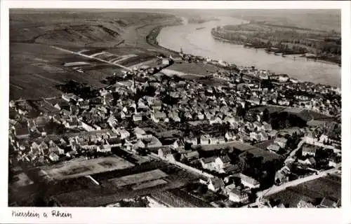 Ak Nierstein am Rhein, Fliegeraufnahme