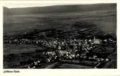 Ak Göllheim in der Pfalz, Fliegeraufnahme