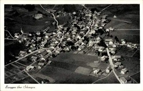 Ak Burggen in Oberbayern, Fliegeraufnahme