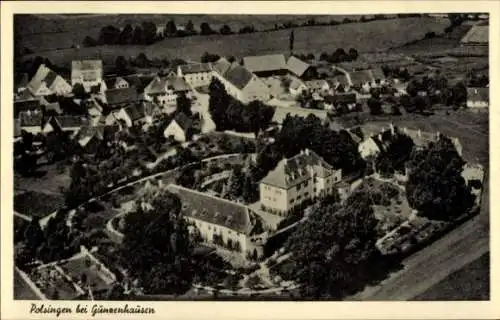 Ak Polsingen in Mittelfranken, Fliegeraufnahme