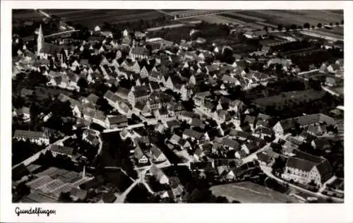 Ak Gundelfingen im Breisgau, Fliegeraufnahme