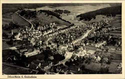 Ak Schnaitheim Heidenheim an der Brenz, Fliegeraufnahme