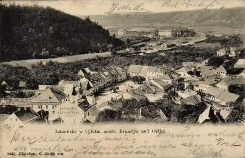 Ak Brandys nad Orlici Region Pardubice, Lazenske a vyletni mesto, Markt, Ort
