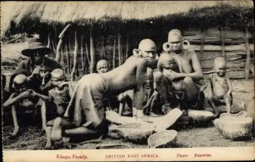 Ak Kenia, Britisch Ost-Afrika, Kikuyu Familie