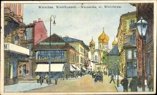 Ak Warszawa Warschau Polen, Wierzbowastraße, Ul. Wierzbowa