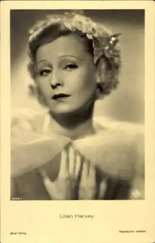 Ak Schauspielerin Lilian Harvey, Portrait