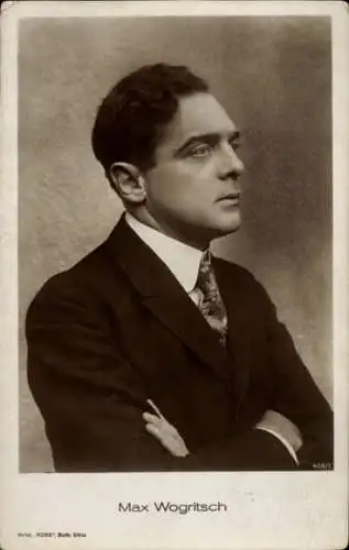 Ak Schauspieler Max Wogritsch, Portrait