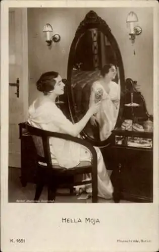 Ak Schauspielerin Hella Moja, Portrait, spiegel, PH K 1651
