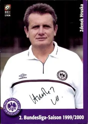 Autogrammkarte Fußballer Zdenek Hruska, Tennis Borussia Berlin, Autogramm