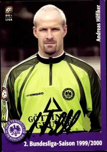 Autogrammkarte Fußballer Andreas Hilfiker, Tennis Borussia Berlin, Autogramm