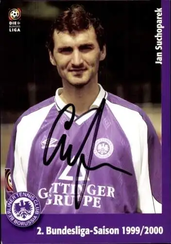 Autogrammkarte Fußballer Jan Suchoparek, Tennis Borussia Berlin, Autogramm