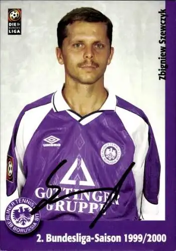 Autogrammkarte Fußballer Zbigniew Szewczyk, Tennis Borussia Berlin, Autogramm