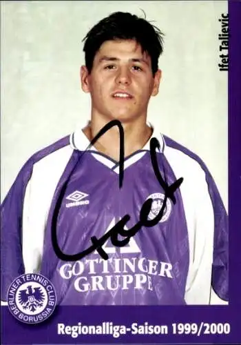 Autogrammkarte Fußballer Ifet Taljevic, Tennis Borussia Berlin, Autogramm