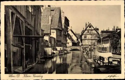 Ak Ulm an der Donau, Klein Venedig
