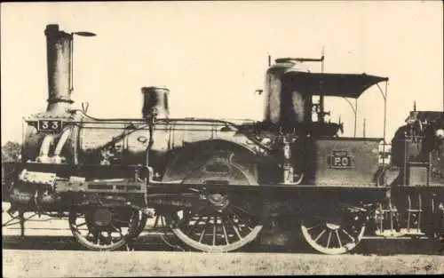 Ak Französische Eisenbahn, Dampflokomotive, Chemin de fer, Locomotives de l'Orléans, Machine No 33