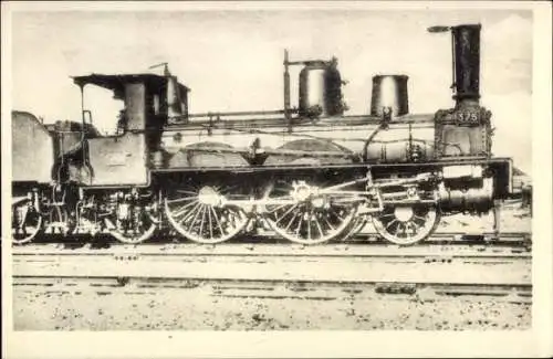 Ak Französische Eisenbahn, Dampflokomotive, Chemin de fer, Locomotive, Sud Ouest, Machine 375