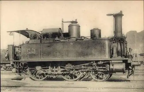 Ak Französische Eisenbahn, Chemin de fer, Locomotive, PLM, Machine No 5634