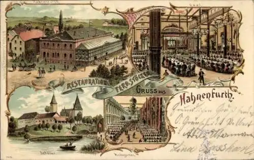 Litho Hahnenfurth Vohwinkel Wuppertal in Nordrhein Westfalen, Restaurant, Innenansicht