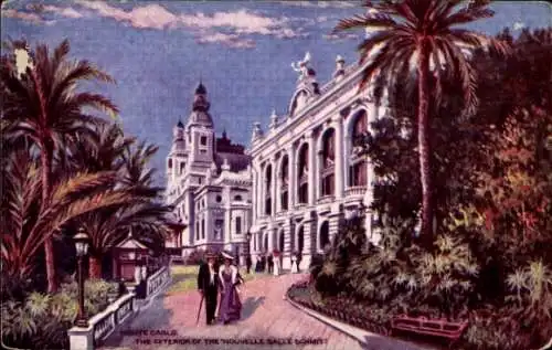 Künstler Ak Monte Carlo Monaco, The Exterior of the nouvelle Salle Schmit, Tuck Series I No 7053