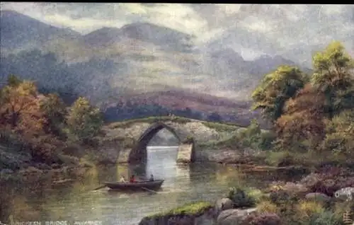 Künstler Ak Killarney Irland, Brickeen Brücke