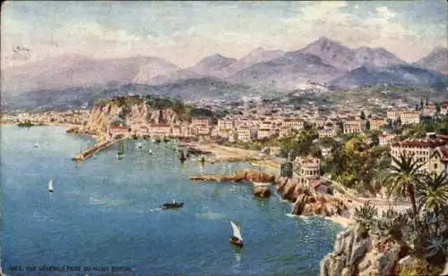 Künstler Ak Nice Nizza Alpes Maritimes, Küste von Nizza