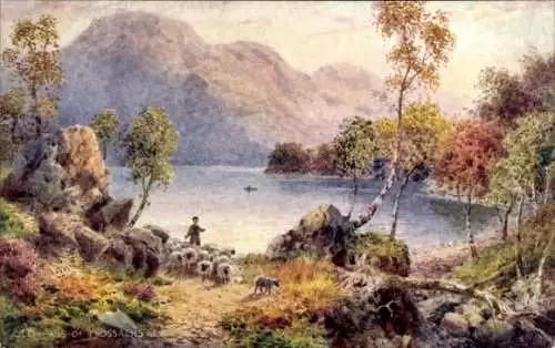 Künstler Ak Wimbush, Trossachs Schottland, der Alte Pass