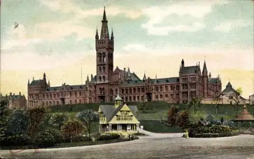 Ak Glasgow Schottland, Blick auf die Universität