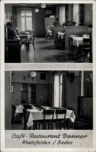 Ak Rheinfelden in Baden, Café Restaurant Ernst Danner, Innenräume