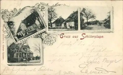 Ak Schillerslage Burgdorf Niedersachsen, Teilansichten, Gasthaus