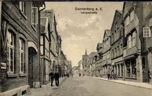 Ak Dannenberg an der Elbe, Langestraße